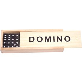 Fa dominó készlet dobozban - kicsi