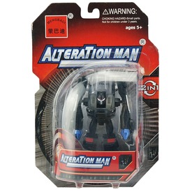 Alteration man átalakuló robot - 10 cm, fekete