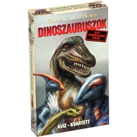 Dinoszauruszok kvíz kvartett kártyajáték
