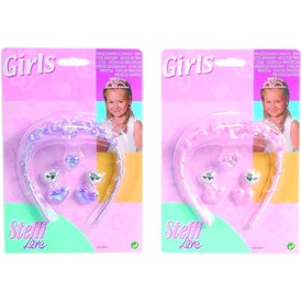 Steffi Girls gyöngy hajráf, gyűrű és fülbevaló