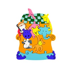 Kis bárka fa puzzle
