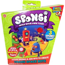 Spongi gyurma készlet mechanikus kiegészítőkkel