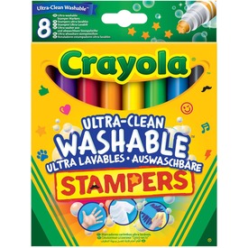 Crayola: extra 8 darabos kimosható nyomdafilc