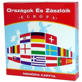 Országok és zászlók Európa memóriakártya