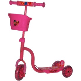 3 kerekű bébi roller rózsaszínű (dobozos)