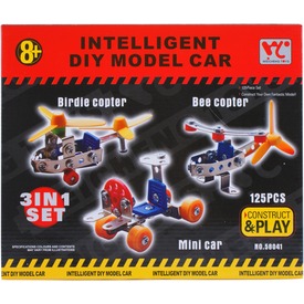 Fém építőjáték 125 db-os. 