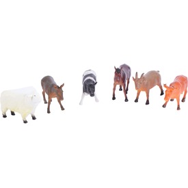 Háziállatok dobozban 18 cm 6 db