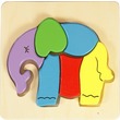 Fa puzzle - elefánt
