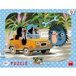 Puzzle 12 db Kisvakond autója