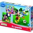 Puzzle 3 x 55 db Mickey Egér Club House
