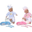 Síró baba 30 cm, kiegészítők etetéshez