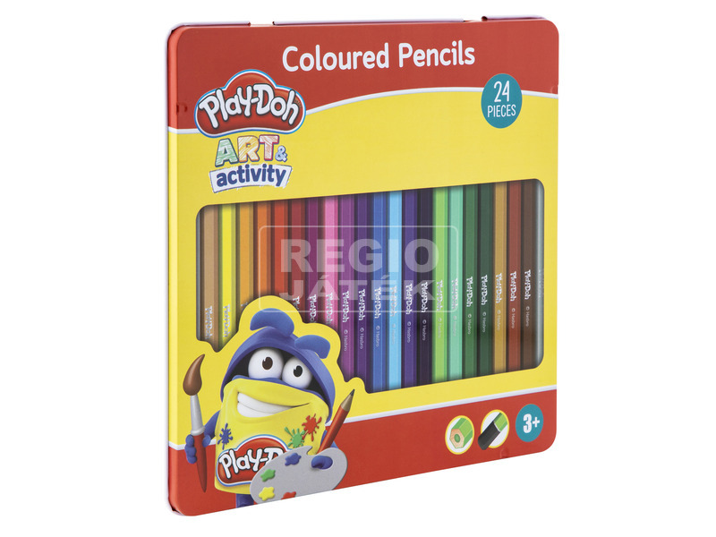 Play-Doh - 24 színes ceruza fémdobozban