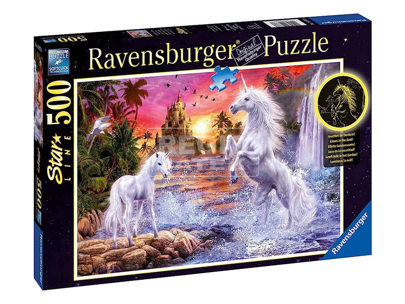 Ravensburger Puzzle 500 db - Egyszarvúak a folyónál | REGIO JÁTÉK Webáruház