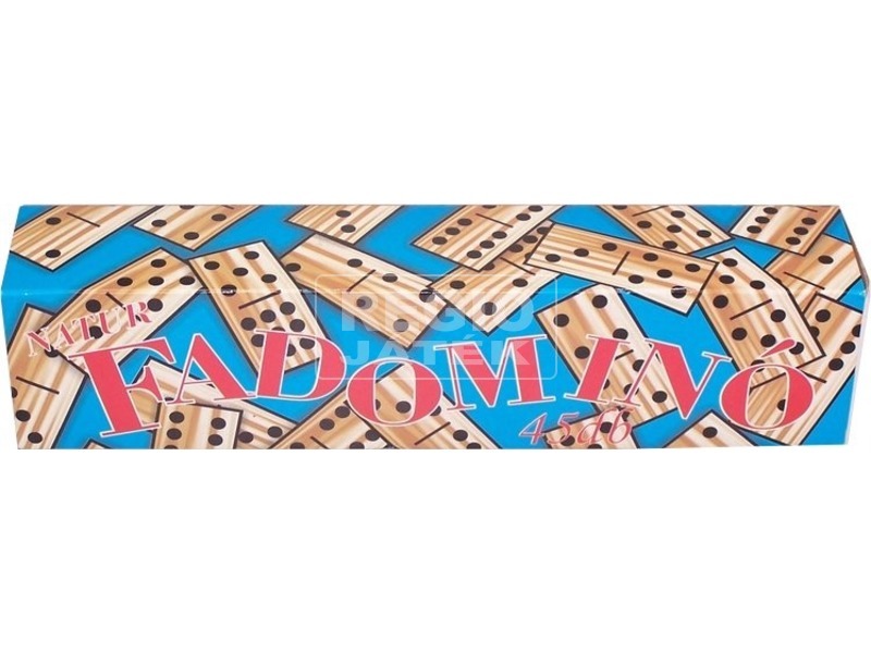 Natúr 45 darabos dominó fából