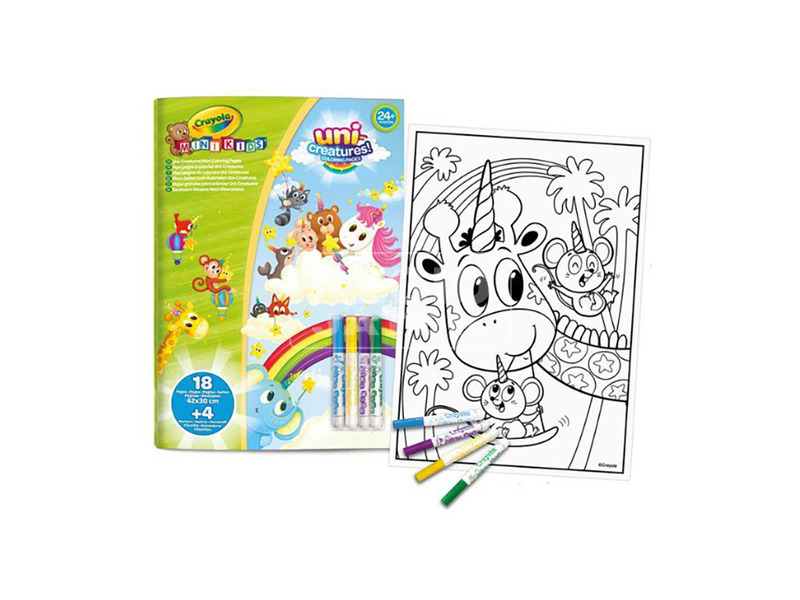 Crayola Mini Kids Állatkornis kifestő és filctoll
