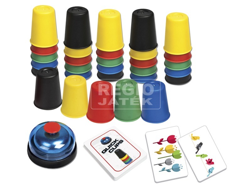 kép nagyítása Quick Cups színes poharak társasjáték