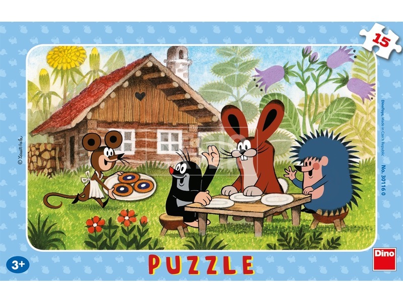 Dino Kisvakond látogatóban 15 darabos puzzle