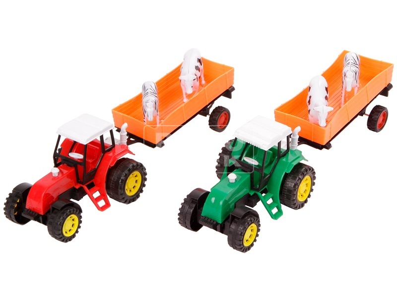 Lendkerekes traktor állatszállító utánfutóval - 30 cm