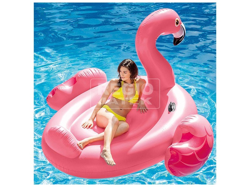 kép nagyítása Intex 56288 Flamingó matrac - 218 x 211 x 136 cm