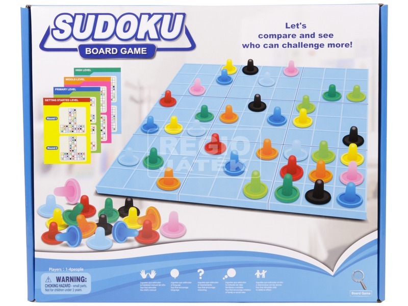 Sudoku színekkel logikai játék kép nagyítása