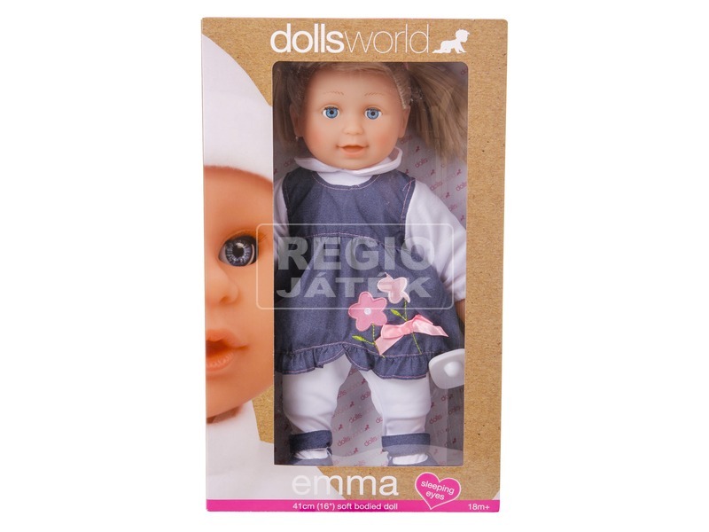 Emma puha fésülhető baba - 41 cm, többféle kép nagyítása