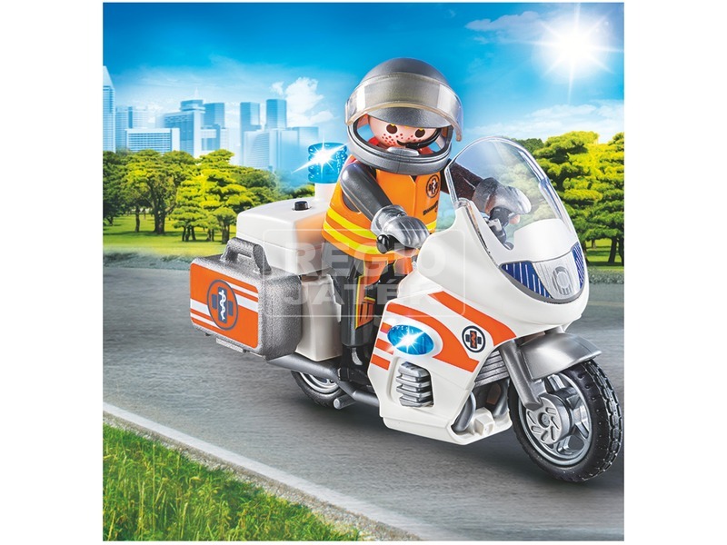 Playmobil Mentőorvos motorkerékpárral 70051 kép nagyítása