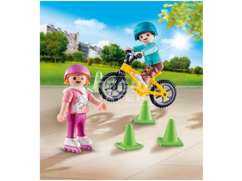 Playmobil Görkorizó és bicikliző gyerekek 70061 kép nagyítása