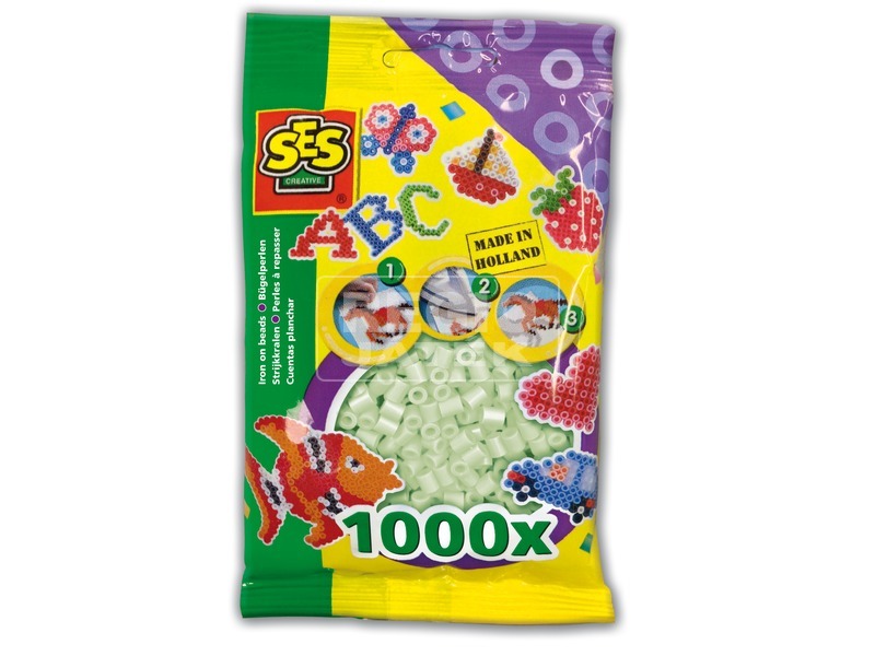 Vasalható gyöngy 1000 darabos - fluoreszkáló