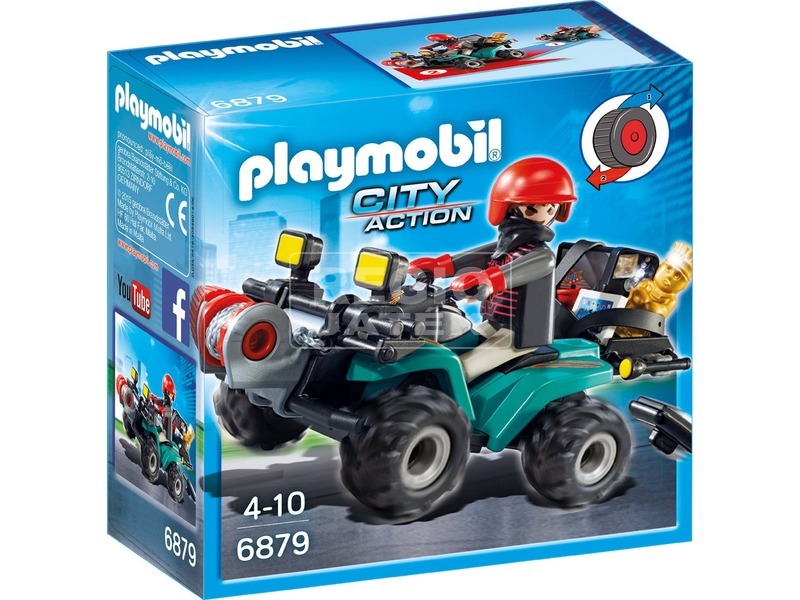 Playmobil Műkincsrabló és quad készlet 6879 kép nagyítása