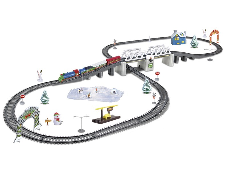 Power Train karácsonyi vonat készlet - 366 cm kép nagyítása