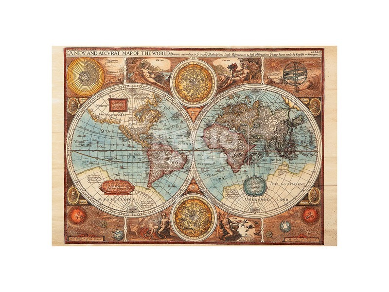 Dino Puzzle 500 db - Világtérkép 1626-ból kép nagyítása
