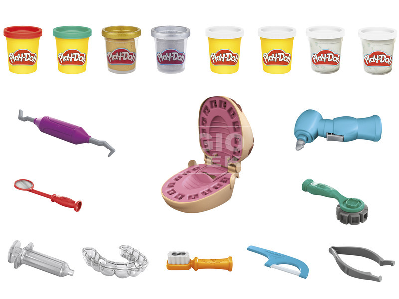 kép nagyítása Play-doh dr. Drill és fill fogászata gyurmakészlet