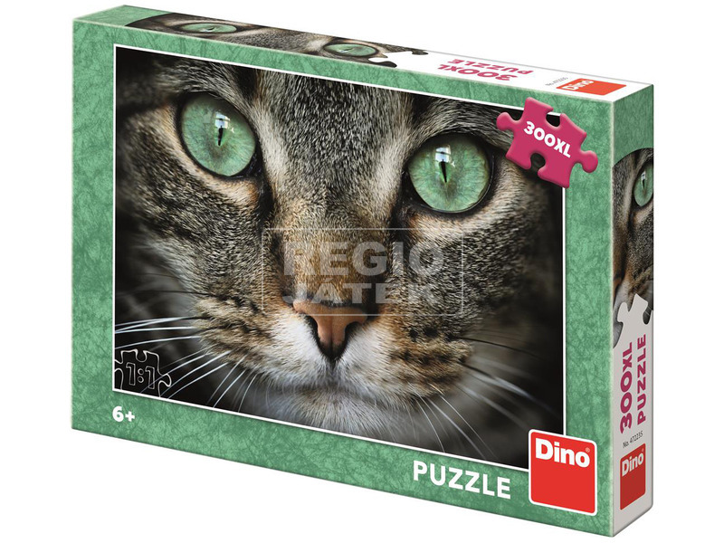 Dino Puzzle 300 XL - zöld szemű cica
