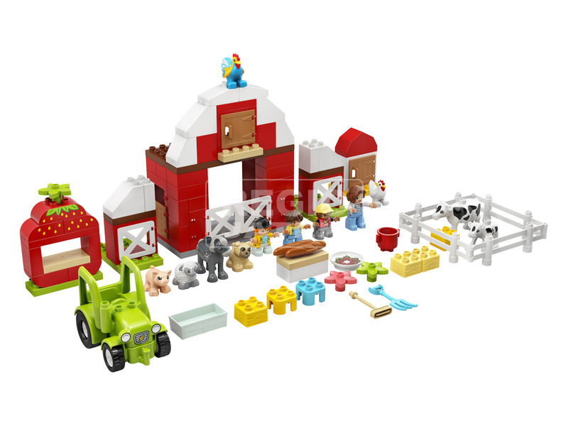 kép nagyítása LEGO DUPLO Town 10952 Pajta, traktor és állatgondozás a farmon