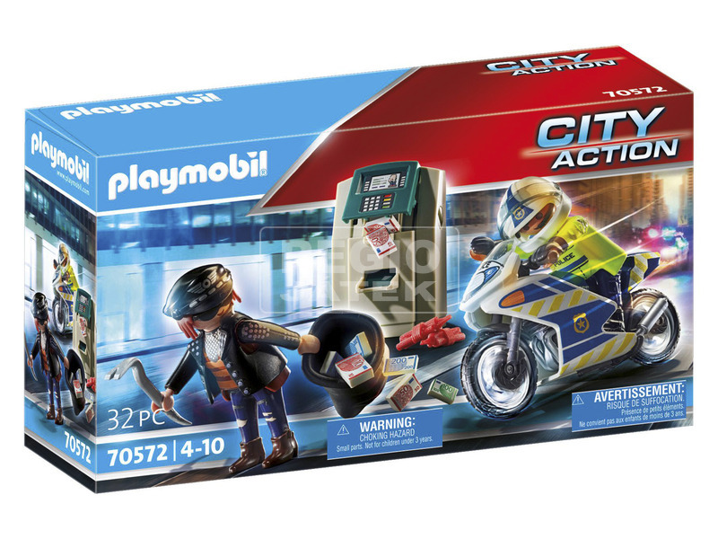 Playmobil: Rendőrségi motor: Pénztolvaj nyomában