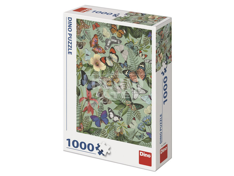 Puzzle 1000 db - lepkék