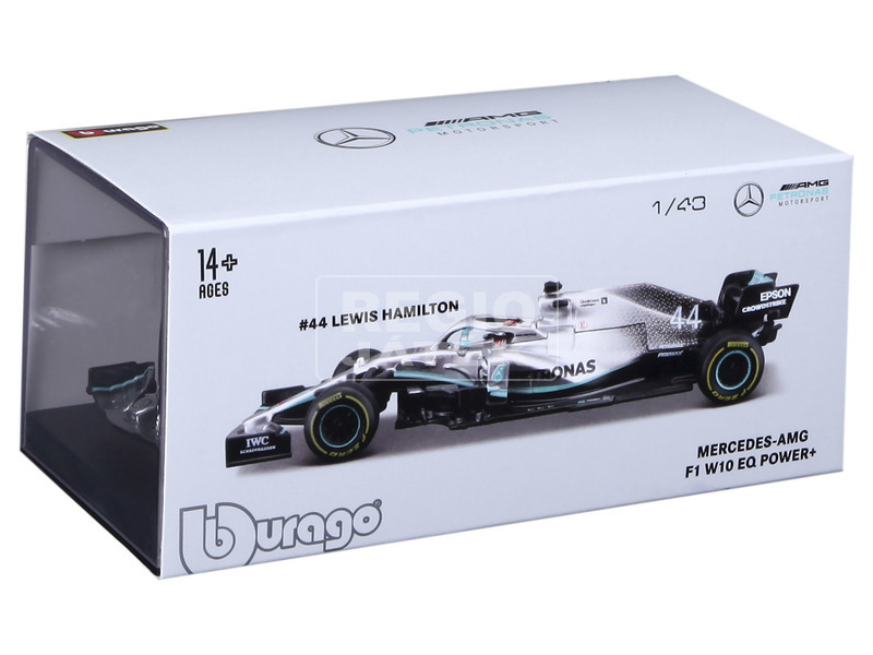 Bburago 1 /43 - 2019 Mercedes F1 sisakkal kép nagyítása