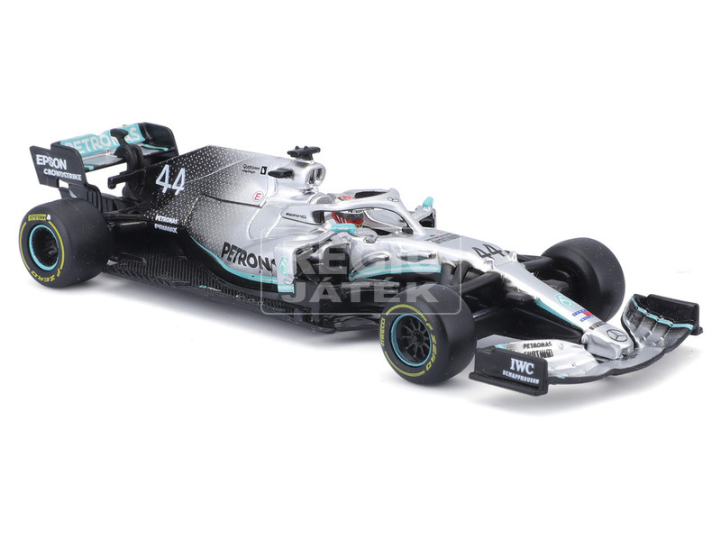 Bburago 1 /43 - 2019 Mercedes F1 sisakkal kép nagyítása