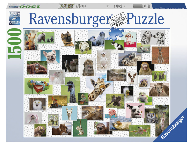 Ravensburger: Puzzle 1500 db - Vicces állatok
