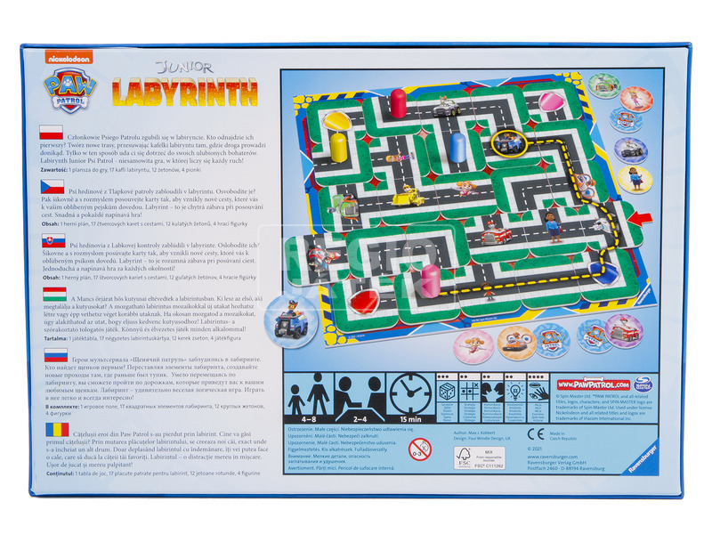 Ravensburger Társasjáték Mancs Őrjárat Labirintus kép nagyítása