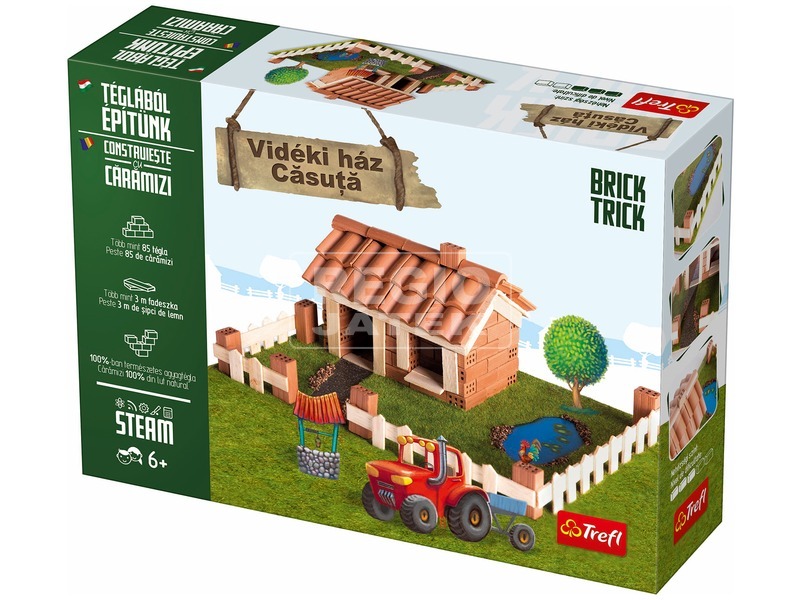 Trefl: Brick Trick vidéki ház építőjáték kép nagyítása