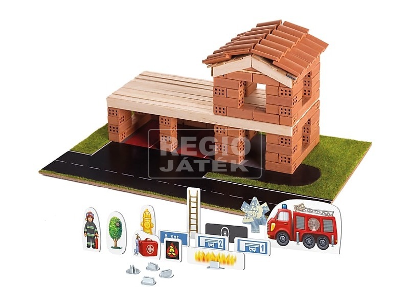 Trefl: Brick Trick tűzoltóállomás építőjáték kép nagyítása