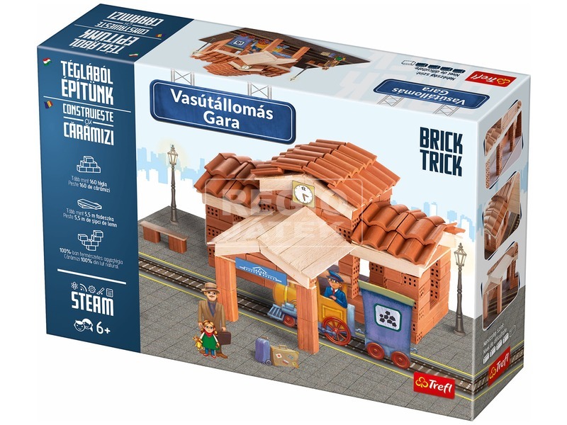 Trefl: Brick Trick vasútállomás építőjáték kép nagyítása