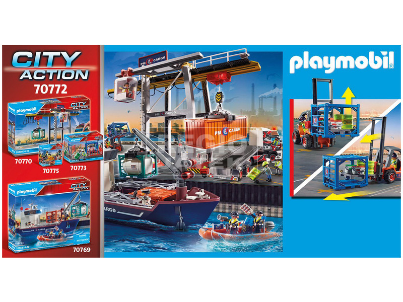 Playmobil targonca szállítmánnyal kép nagyítása