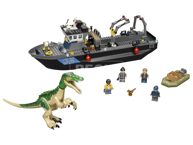 LEGO Jurassic World 76942 Baryonyx dinoszaurusz szökés csónakon kép nagyítása