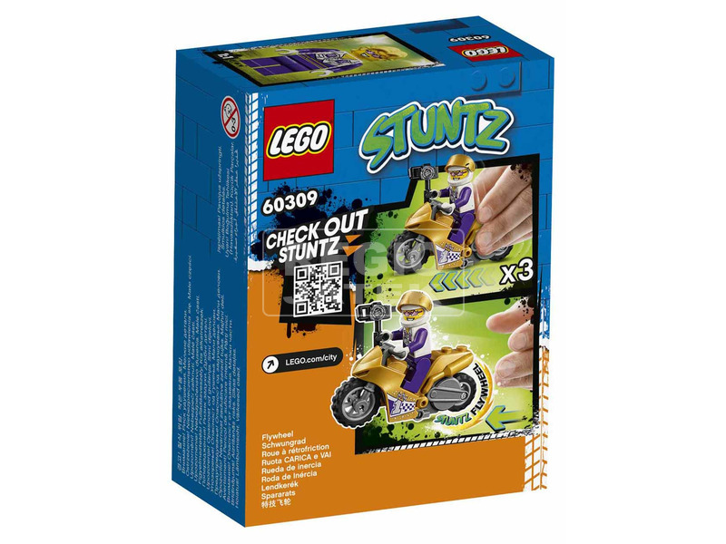 LEGO City 60309 Selfie kaszkadőr motorkerékpár kép nagyítása