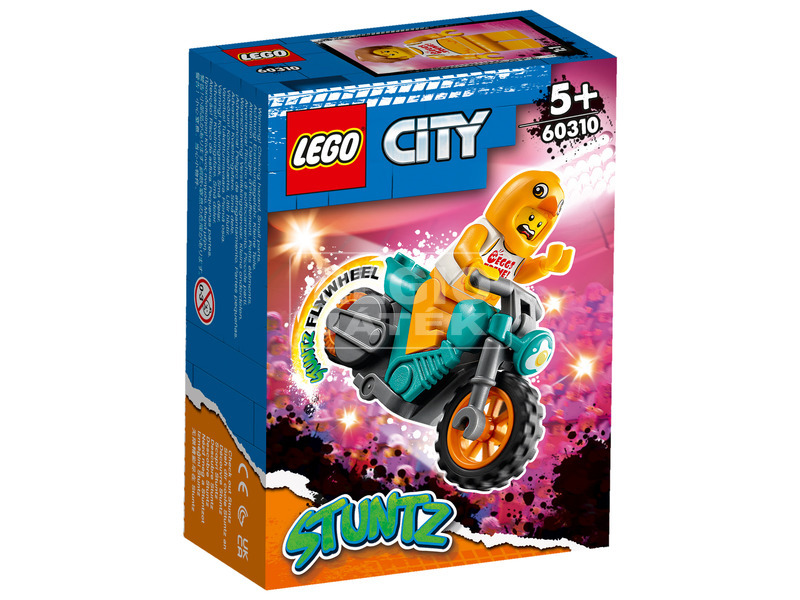 LEGO City 60310 Chicken kaszkadőr motorkerékpár kép nagyítása