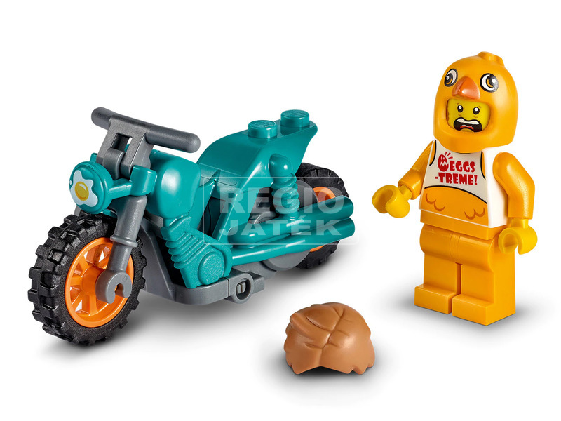 LEGO City 60310 Chicken kaszkadőr motorkerékpár kép nagyítása