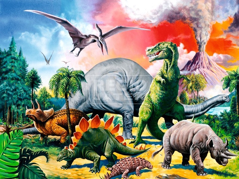 Ravensburger Puzzle 100 db Hatalmas dinoszauruszok kép nagyítása