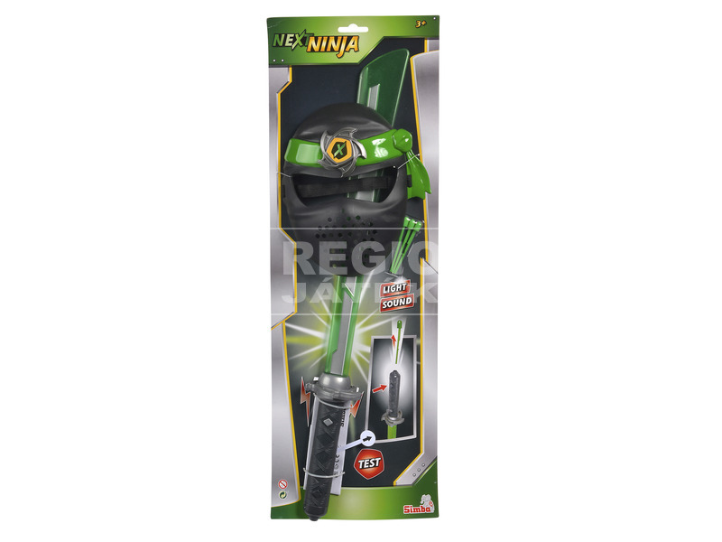 Simba Next Ninja Spada Rossa Con Luce, Suono E Frecce, 60 Cm, Per Bambini Dai 3 Anni